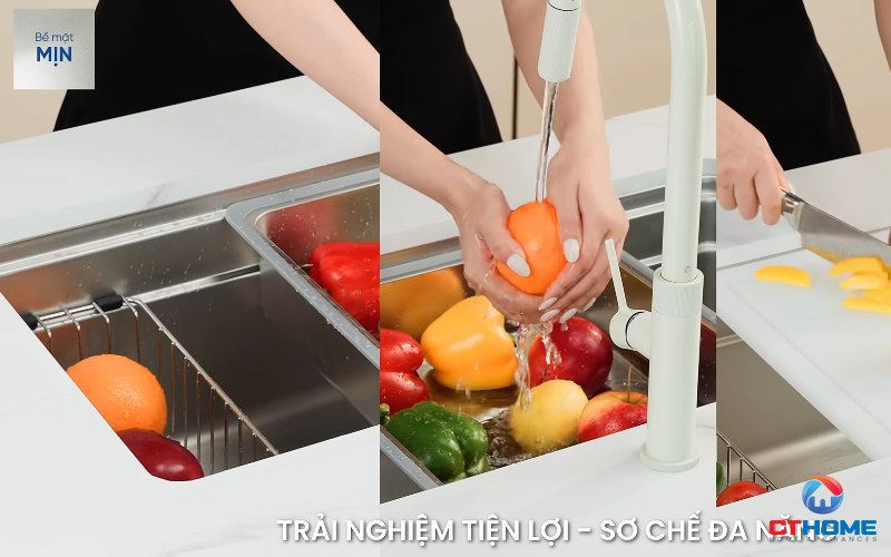 CHẬU RỬA CHÉN BÁT KONOX TARI 780SM TARI780SM 6