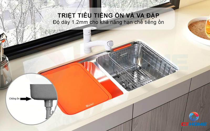 CHẬU RỬA BÁT LẮP ÂM 2 HỐ CÂN R50 TARI 7846DU PHONG CÁCH NHẬT 6