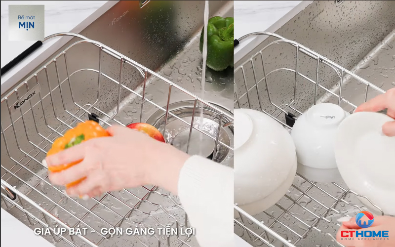 CHẬU RỬA CHÉN BÁT KONOX TARI 870SM TARI870SM 6