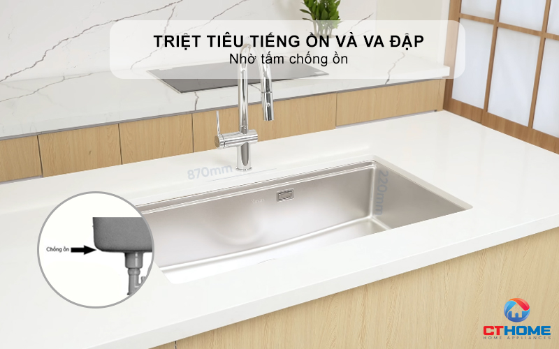 CHẬU RỬA CHÉN BÁT KONOX TARI 8748SM FULL  TARI8748SMFULL 8