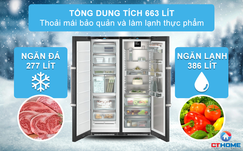 TỦ LẠNH SIDE BY SIDE 663 LÍT LIEBHERR XRFbs 5295 BIOFRESH PROFESSIONAL XRFbs5295 2