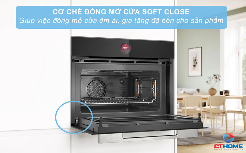 LÒ NƯỚNG KÈM VI SÓNG ÂM TỦ BOSCH CMG7241B1 LÀM SẠCH THỦY PHÂN MÀU ĐEN 2