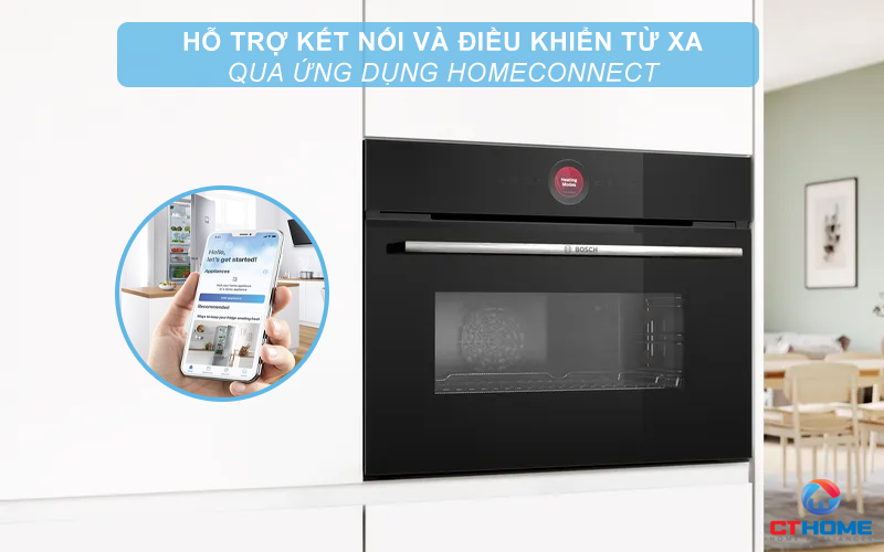 LÒ NƯỚNG KÈM VI SÓNG ÂM TỦ BOSCH CMG7241B1 LÀM SẠCH THỦY PHÂN MÀU ĐEN 7