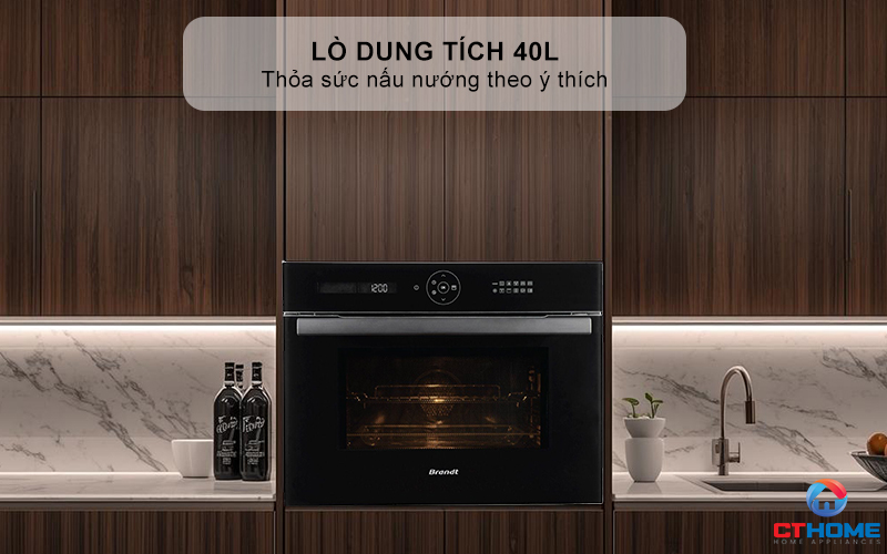 Dung tích 40L thỏa sức nấu nướng theo ý thích