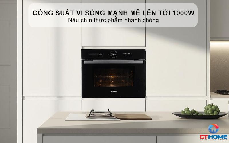 Công suất vi sóng mạnh mẽ lên tới 1000W