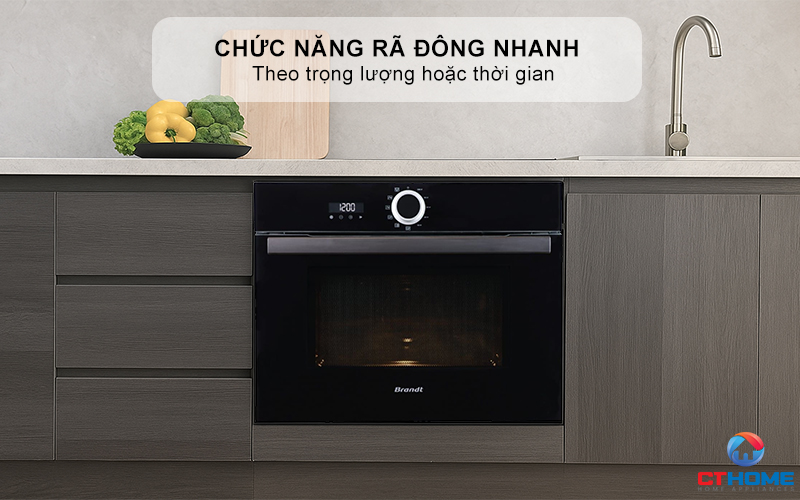 Chức năng rã đông nhanh theo trọng lượng hoặc thời gian, giảm thời gian chờ đợi 