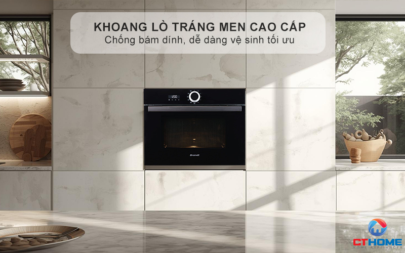 Khoang lò tráng men cao cấp - Chống bám dính, dễ dàng vệ sinh tối ưu