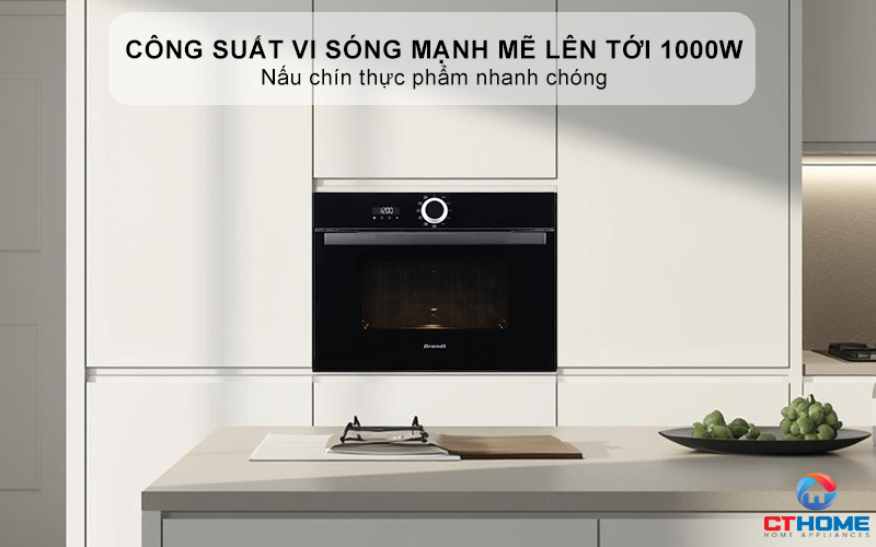 Công suất vi sóng mạnh mẽ lên tới 1000W