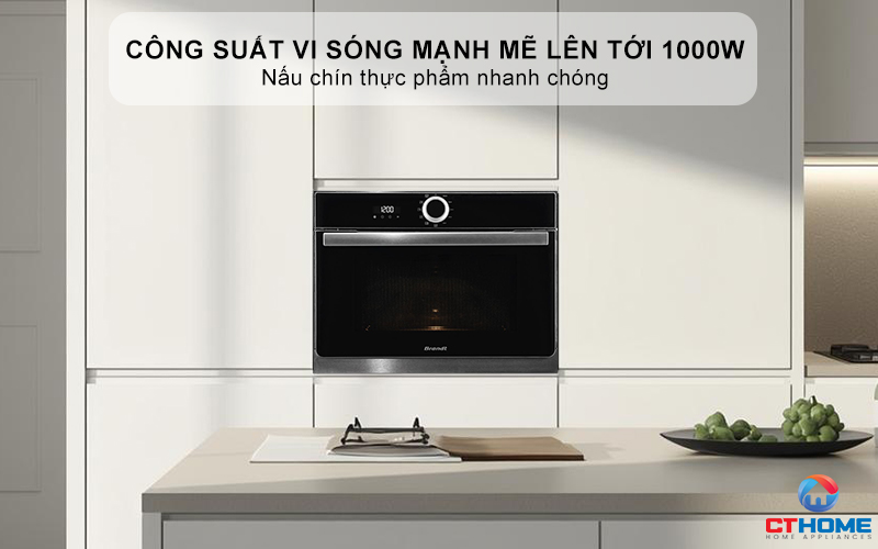 Công suất vi sóng mạnh mẽ lên tới 1000W