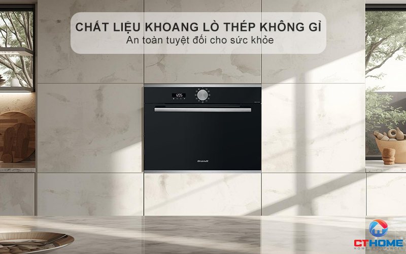 Chất liệu khoang lò thép không gỉ - An toàn tuyệt đối cho sức khỏe