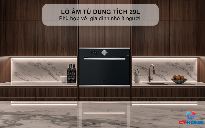 Dung tích 29L phù hợp với gia đình nhỏ ít người