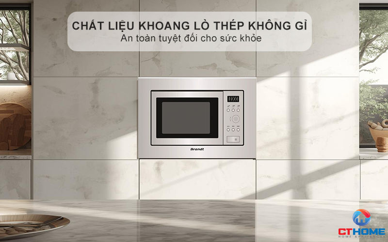 Chất liệu khoang lò thép không gỉ - An toàn tuyệt đối cho sức khỏe