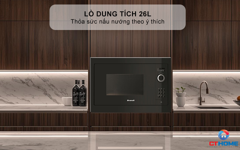 Dung tích 26L thỏa sức nấu nướng theo ý thích