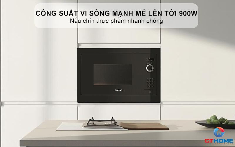 Công suất vi sóng mạnh mẽ lên tới 900W và rã đông 150W