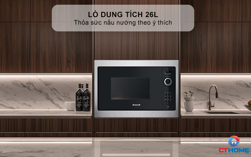Dung tích 26L thỏa sức nấu nướng theo ý thích