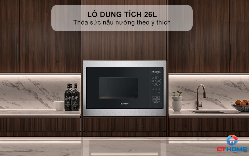 Dung tích 26L thỏa sức nấu nướng theo ý thích