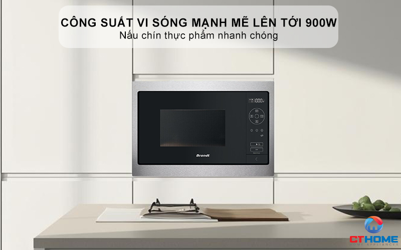 Công suất vi sóng mạnh mẽ lên tới 900W và 150W rã đông