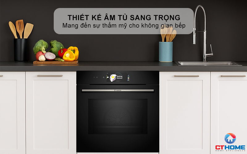 Thiết kế sang trọng mang đến sự thẩm mỹ cho không gian bếp