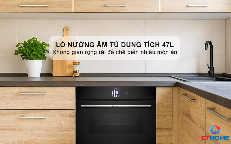 LÒ NƯỚNG KÈM HẤP ÂM TỦ BOSCH CSG7364B1 SERIES 8 MÀU ĐEN 2