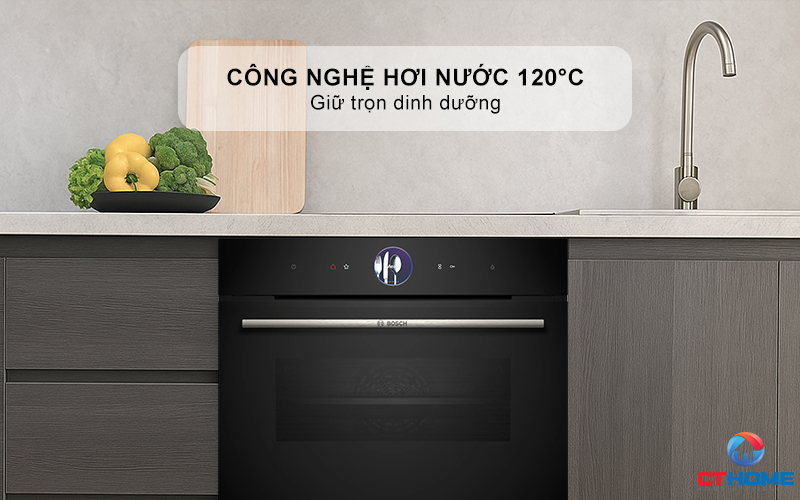 LÒ NƯỚNG KÈM HẤP ÂM TỦ BOSCH CSG7364B1 SERIES 8 MÀU ĐEN 5