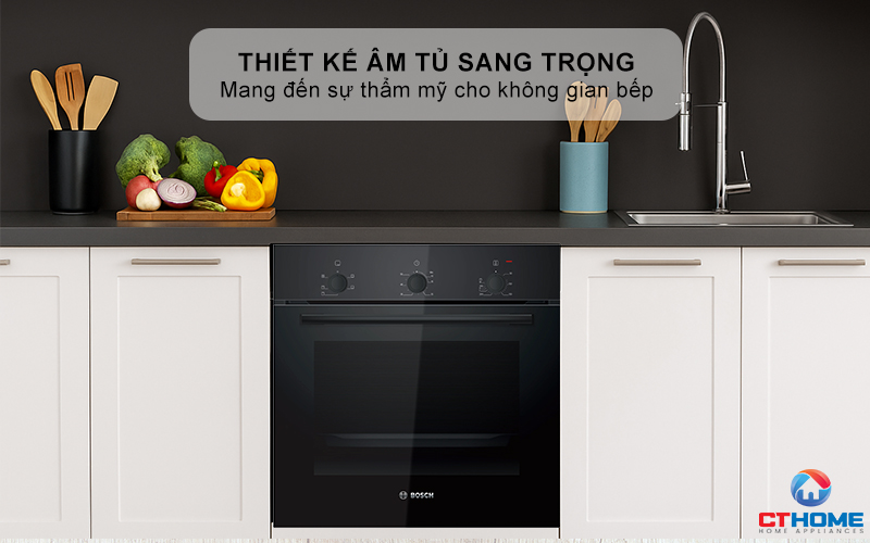 LÒ NƯỚNG ÂM TỦ BOSCH HBF011BA1T SERIES 2 71L MÀU ĐEN 1