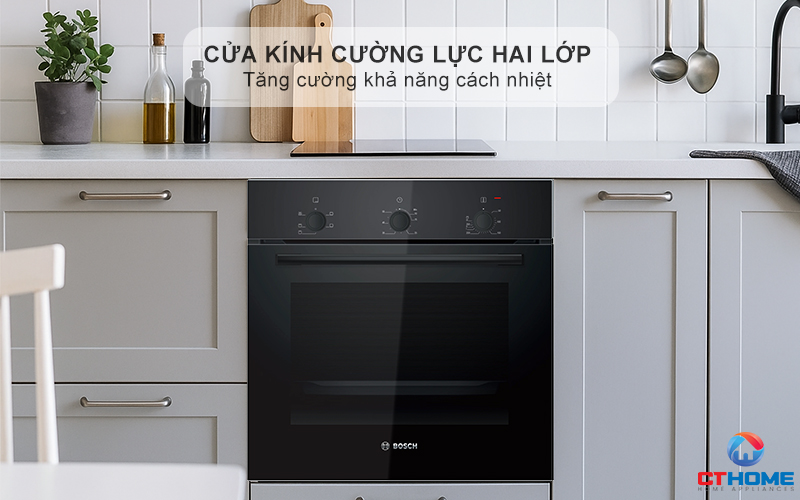 LÒ NƯỚNG ÂM TỦ BOSCH HBF011BA1T SERIES 2 71L MÀU ĐEN 8