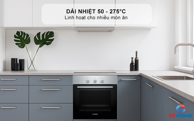 LÒ NƯỚNG ÂM TỦ BOSCH HBF011BR0T  SERIES 2 71L THÉP KHÔNG RỈ 3