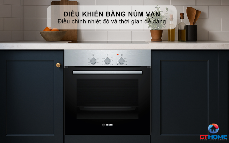 LÒ NƯỚNG ÂM TỦ BOSCH HBF011BR0T  SERIES 2 71L THÉP KHÔNG RỈ 4