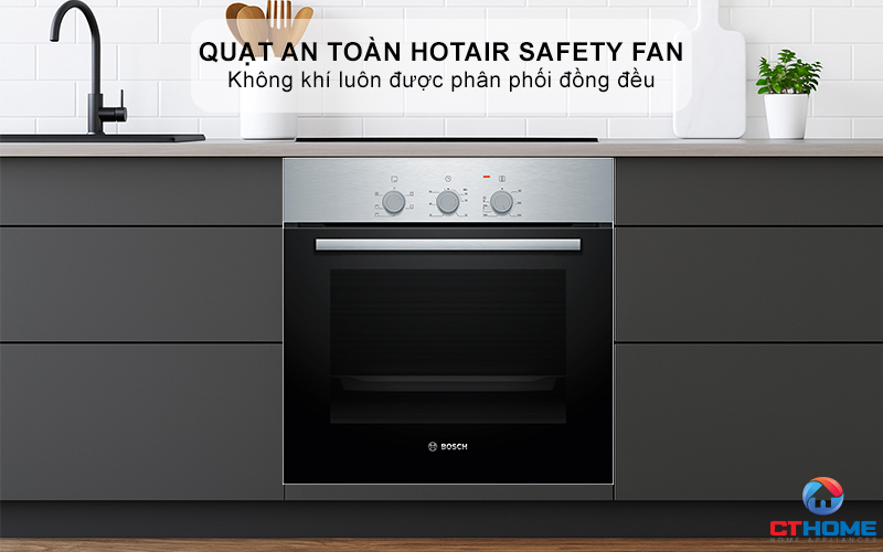 LÒ NƯỚNG ÂM TỦ BOSCH HBF011BR0T  SERIES 2 71L THÉP KHÔNG RỈ 7