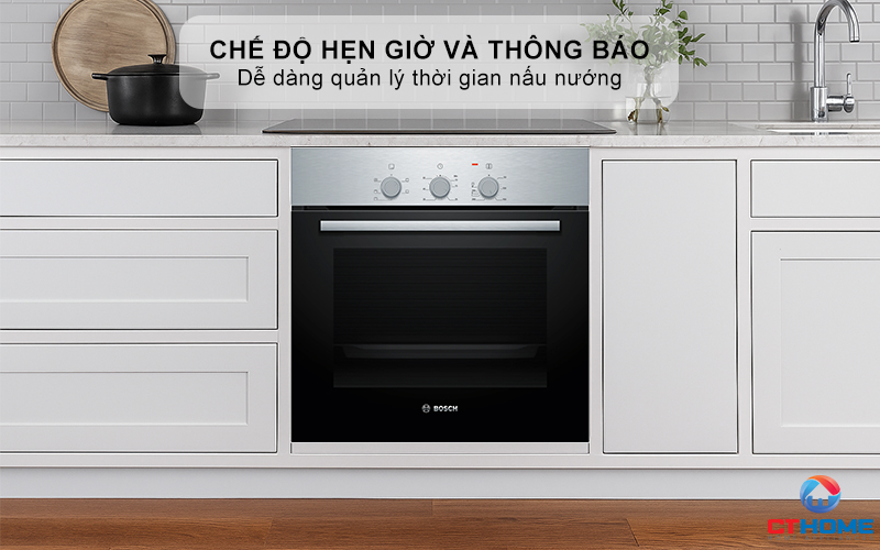 LÒ NƯỚNG ÂM TỦ BOSCH HBF011BR0T  SERIES 2 71L THÉP KHÔNG RỈ 9