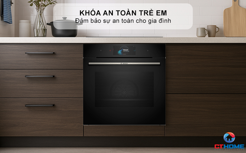 LÒ NƯỚNG KÈM HẤP ÂM TỦ BOSCH HSG7584B1 SERIES 8 MÀU ĐEN 71 LÍT 14