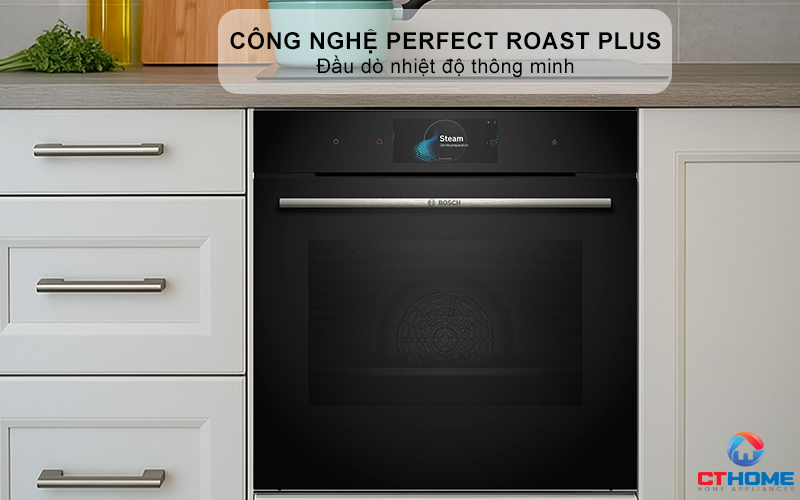 LÒ NƯỚNG KÈM HẤP ÂM TỦ BOSCH HSG7584B1 SERIES 8 MÀU ĐEN 71 LÍT 9
