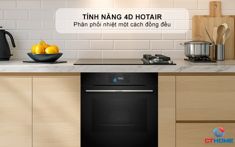 LÒ NƯỚNG KÈM HẤP ÂM TỦ BOSCH HSG7584B1 SERIES 8 MÀU ĐEN 71 LÍT 7
