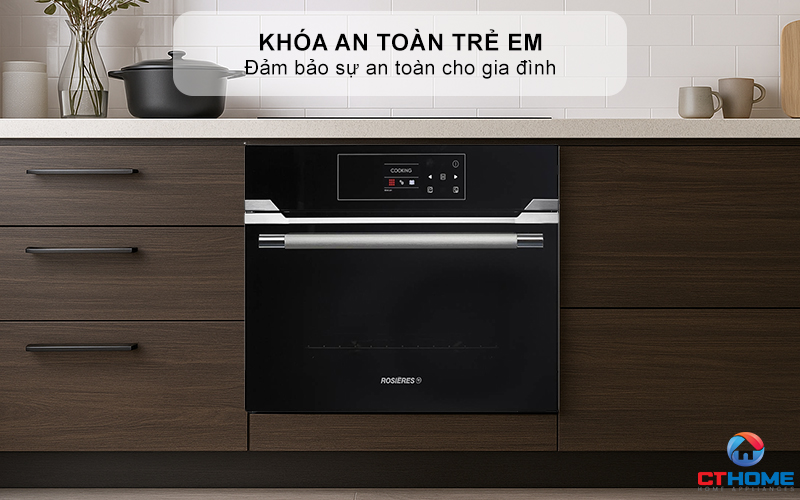 An toàn tuyệt đối với khóa trẻ em và cảm biến thông minh