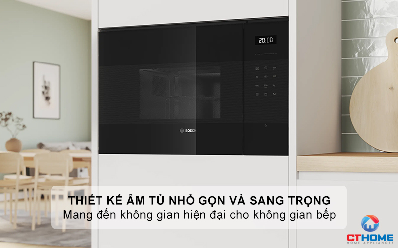 ​  Thiết kế âm tủ nhỏ gọn và sang trọng, tạo sự thẩm mỹ cho không gian bếp  ​
