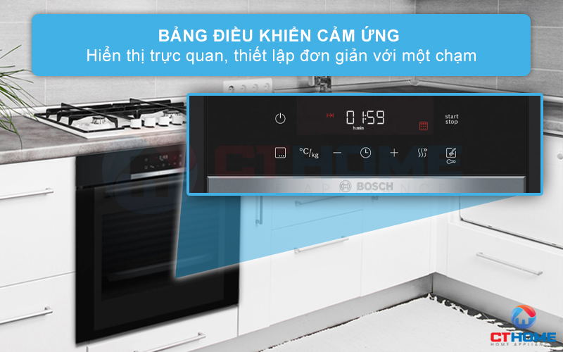 LÒ NƯỚNG ÂM TỦ BOSCH HBA372EB0 SERIE 4 21 LÍT MÀU ĐEN 4