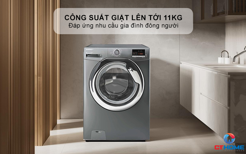 Công suất giặt lên tới 11kg - Đáp ứng nhu cầu gia đình đông người