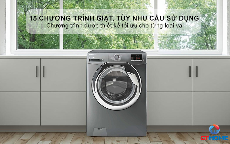 15 Chương trình giặt, tùy nhu cầu sử dụng