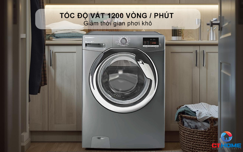 Tốc độ vắt 1200 vòng / phút - Giảm thời gian phơi khô