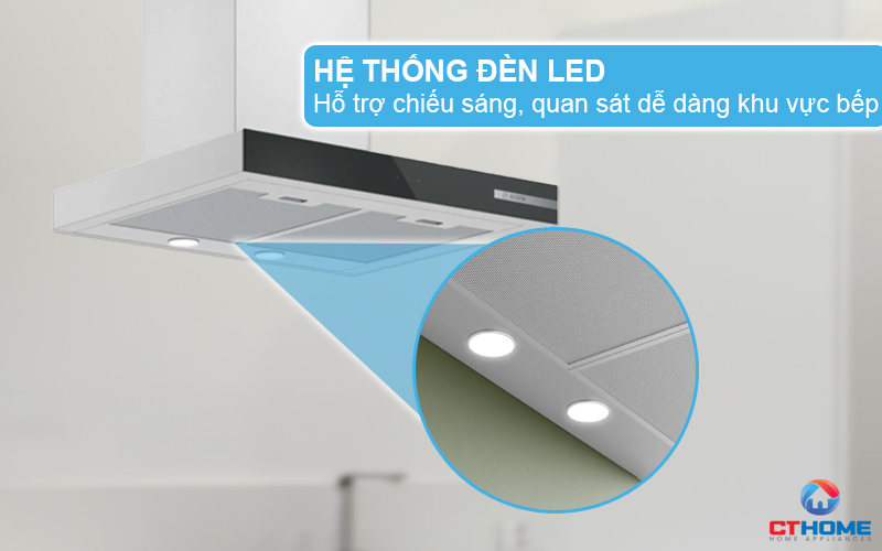 MÁY HÚT MÙI GẮN TƯỜNG BOSCH DWB67BK61T SERIE 4 NGANG 60CM 2