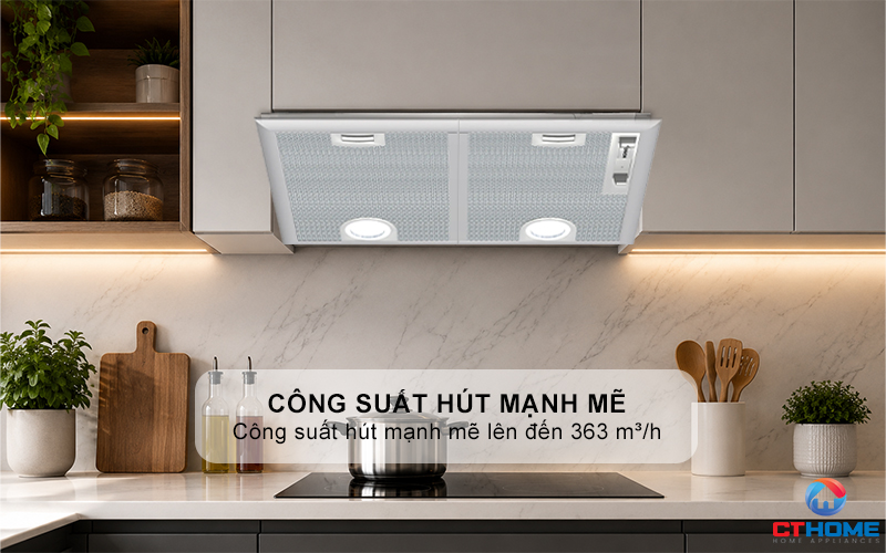 MÁY HÚT MÙI ÂM TỦ DẠNG VÒM BOSCH DHL555BL SERIE 4 NGANG 53CM  2