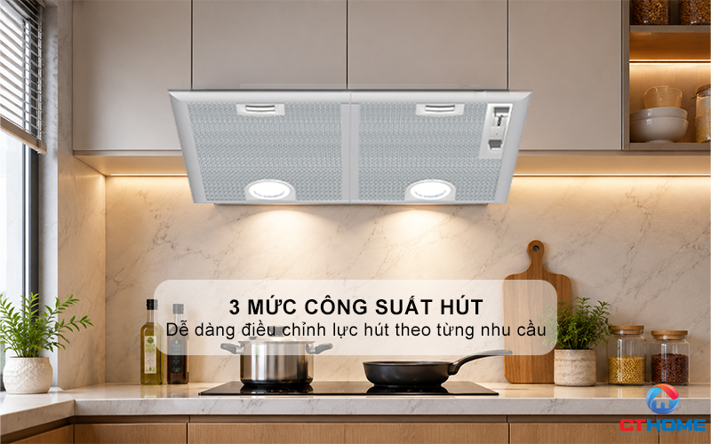 MÁY HÚT MÙI ÂM TỦ DẠNG VÒM BOSCH DHL555BL SERIE 4 NGANG 53CM  3