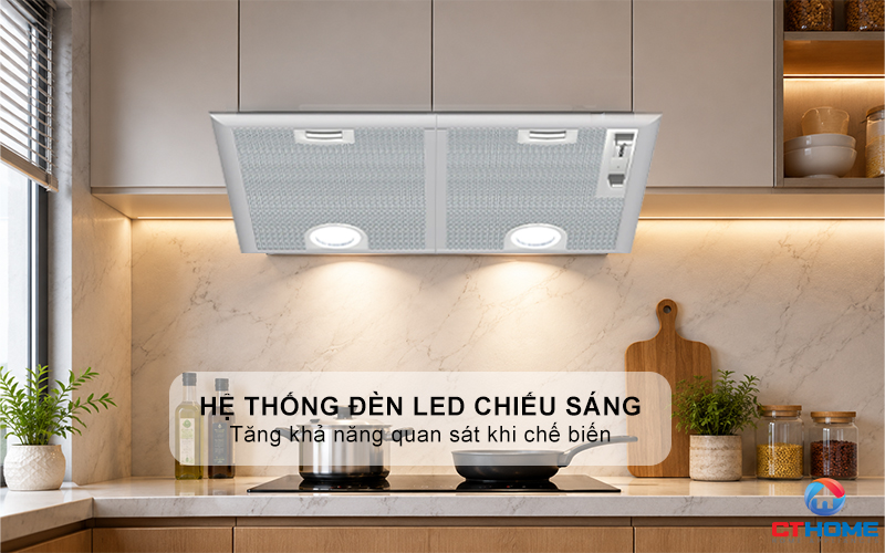 MÁY HÚT MÙI ÂM TỦ DẠNG VÒM BOSCH DHL555BL SERIE 4 NGANG 53CM  5