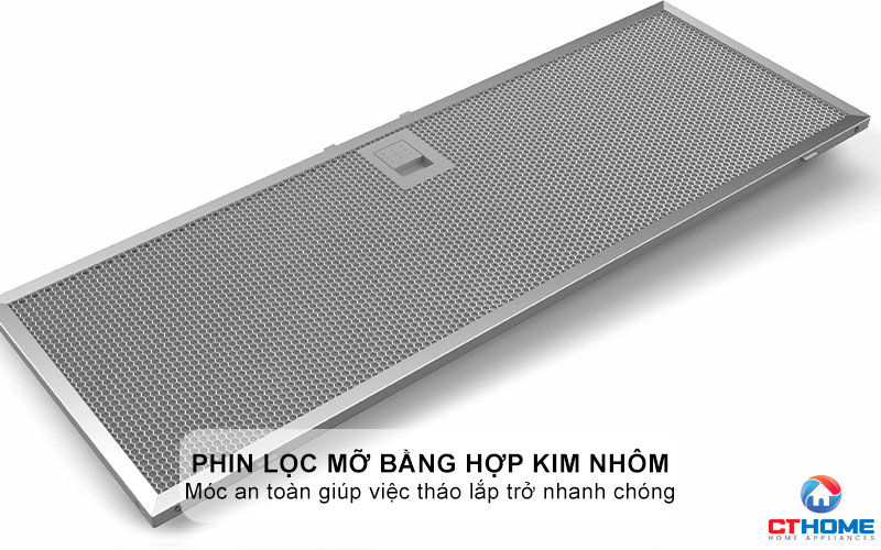 Bộ lọc mỡ nhiều lớp dễ dàng vệ sinh 
