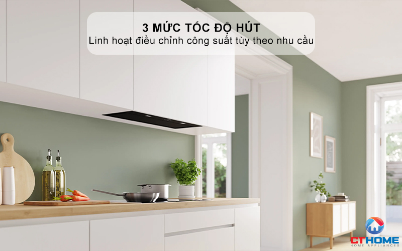 3 mức công suất hút và chế độ tăng cường chuyên sâu