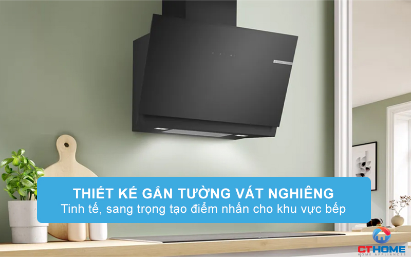 MÁY HÚT MÙI GẮN TƯỜNG BOSCH DWK81AN60 SERIE 6 NGANG 80CM MÀU ĐEN 1