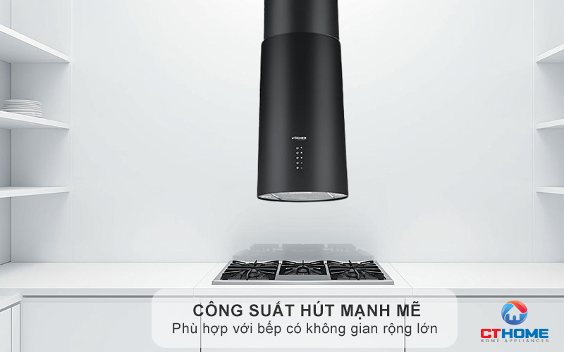 Công suất hút lên đến 1400m3/h mạnh mẽ tiêu chuẩn Châu Âu A++