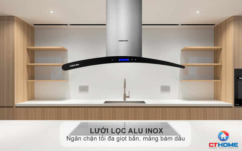 Sử dụng lưới lọc bằng Alu, inox dày dặn