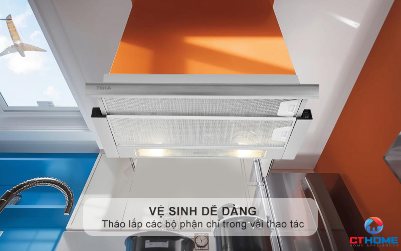 Lưới lọc nhôm, dễ dàng tháo lắp - Vệ sinh dễ dàng