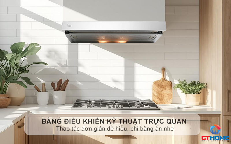 Bảng điều khiển nút ấn cơ học trực quan, dễ sử dụng